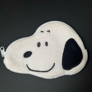 Snoopy Peanuts Face Plush Mini Pouch